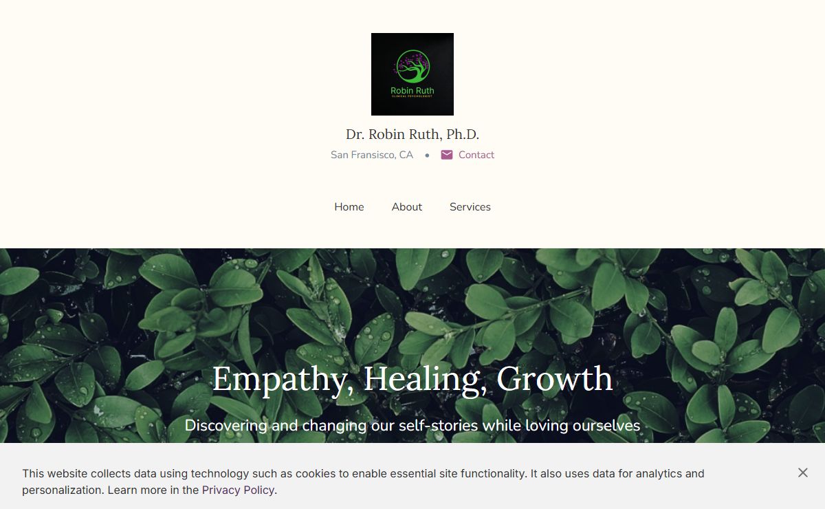 Dr. Robin Ruth, Ph.D. - Behavioral health therapy in San Fransisco, CA