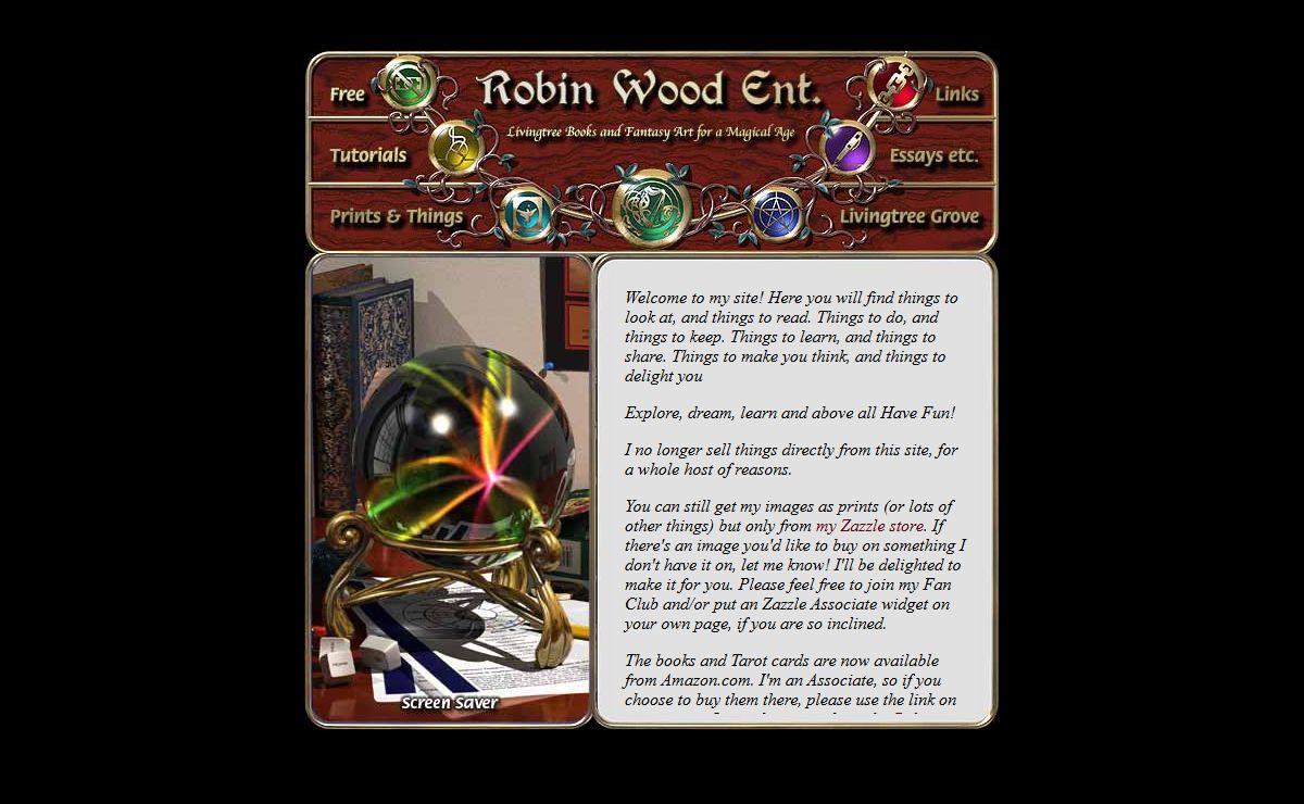 Welcome to Robin Wood Fantasy Art, Books, Tarot Cards and More