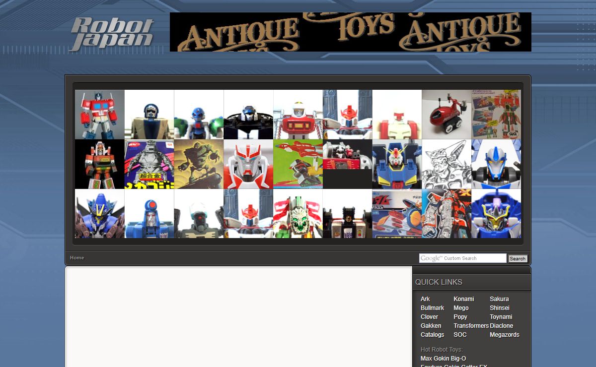 Robot Japan Bandai Megazords photos, toy robots and Japanese Transformers and Gundam