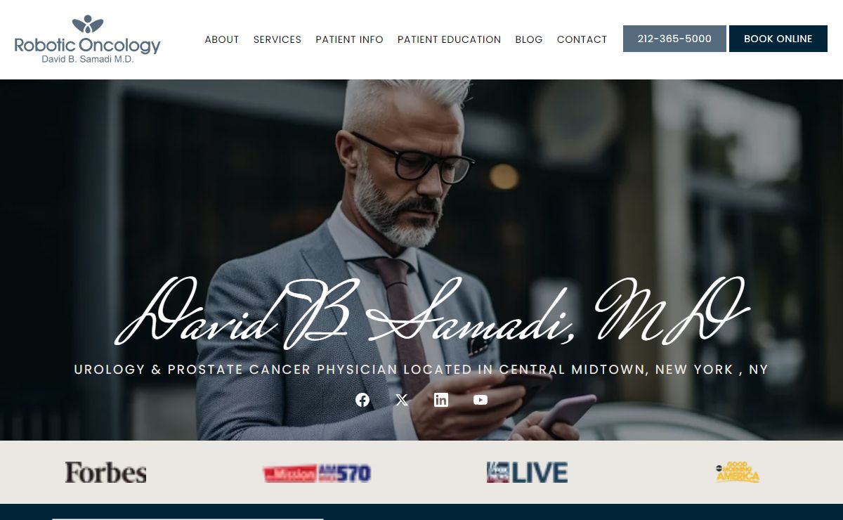 David B Samadi, MD | Urology & Prostate Cancer Physician located in Central Midtown, New York and East Hills, NY