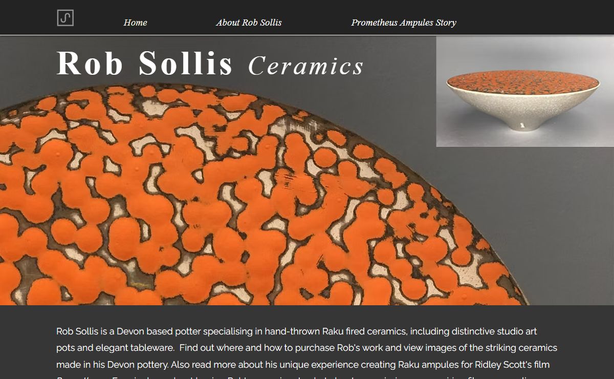 Hand-fired Tableware Raku Pottery | Rob Sollis Ceramics