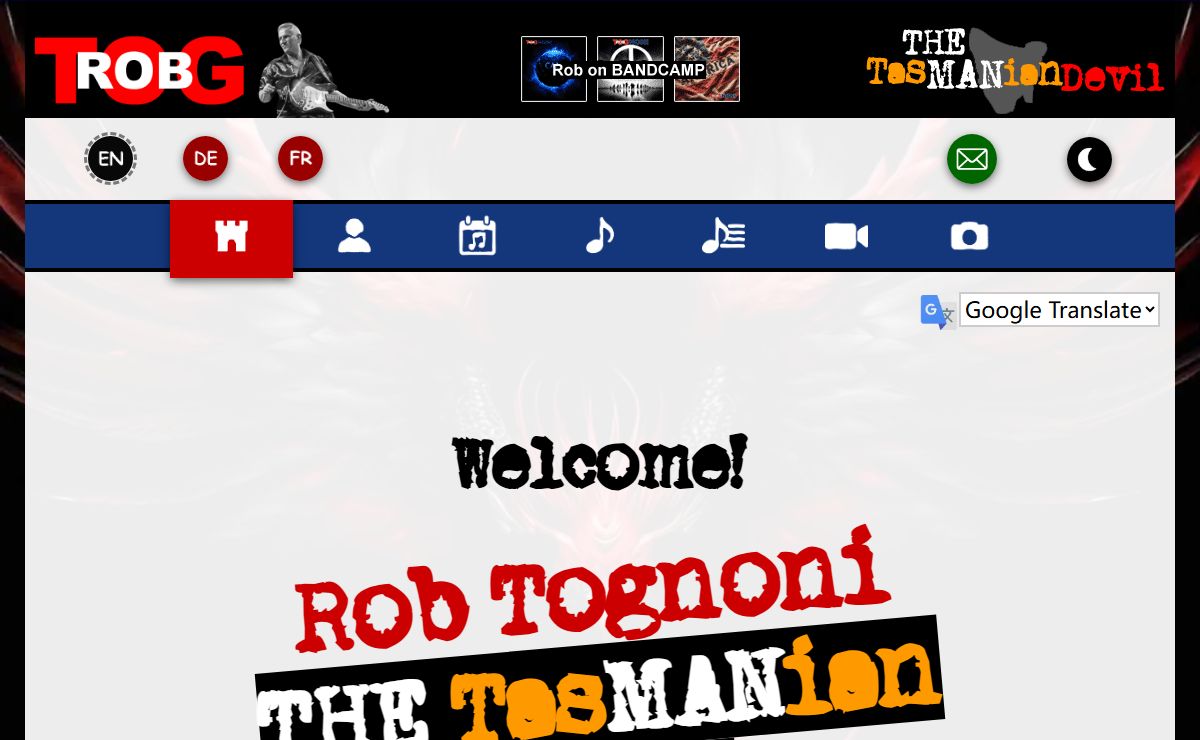 Rob Tognoni - The Tasmanian Devil, Official Website, Welcome!