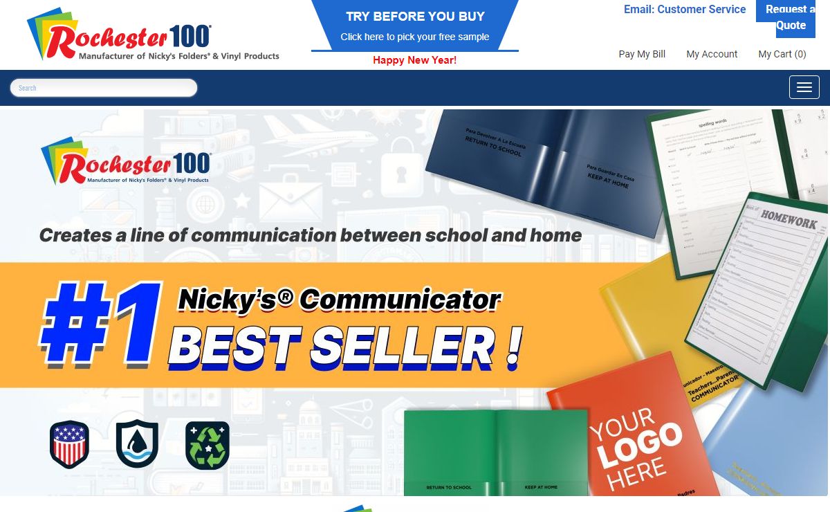 Nicky's Folders and Vinyl Holders | Rochester 100 Inc.