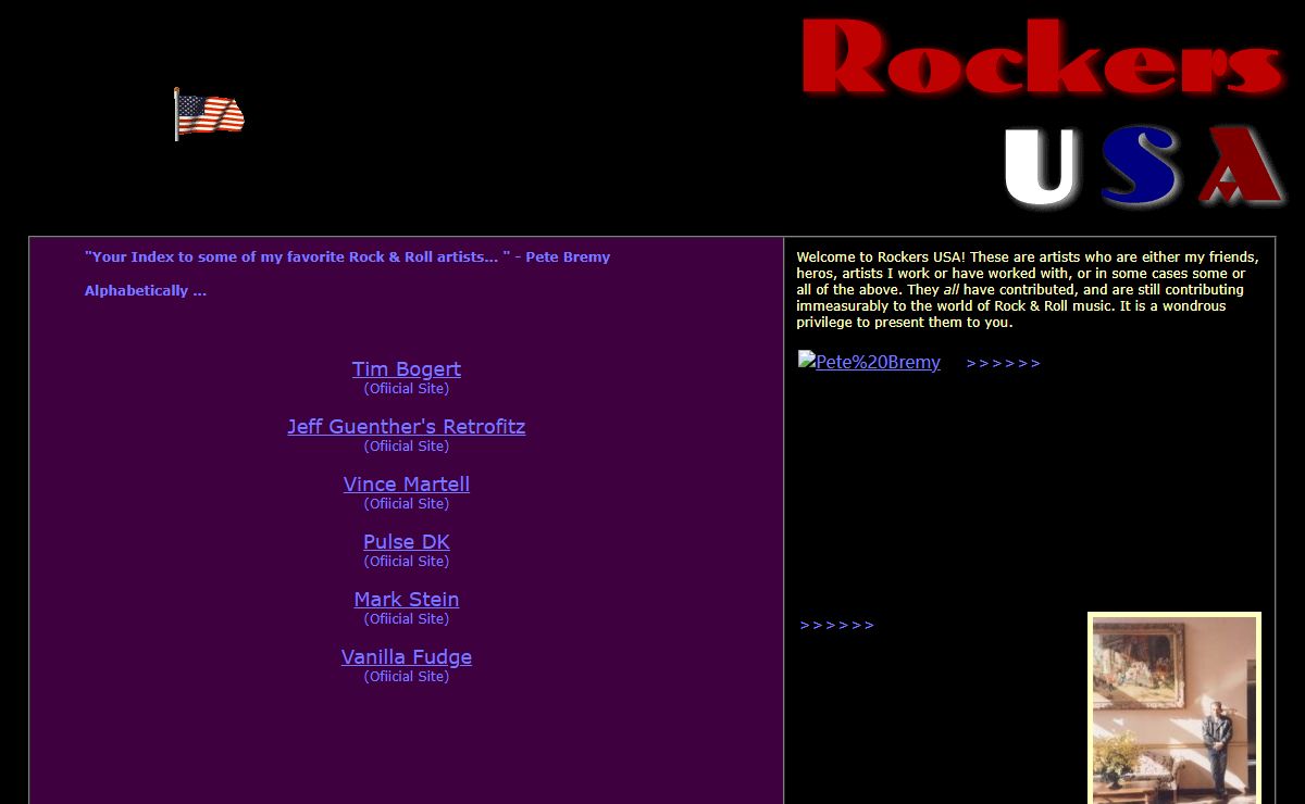 Rockers USA ! Some artists are legendary, the rest will be!