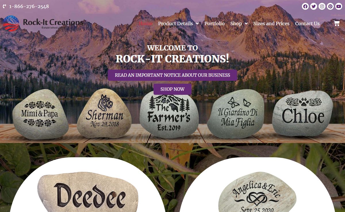 Engraved Stones | Custom Engraved Rocks | Rock-It Creations