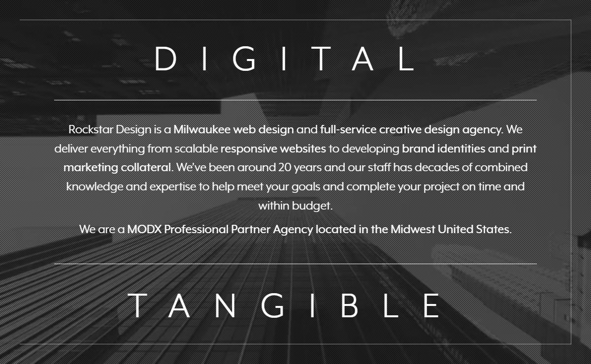 Rockstar Design | Website Design & Graphic Design Agency & MODX Partner | Milwaukee