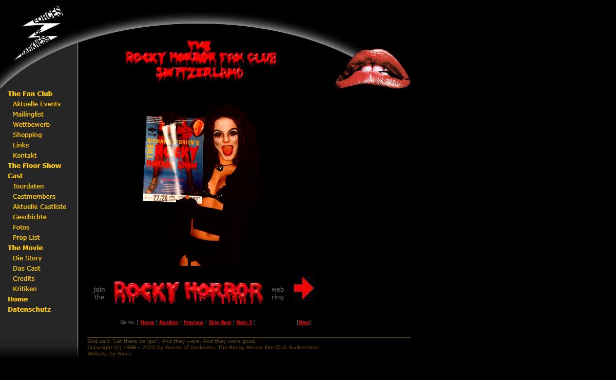 FORCES OF DARKNESS - The Rocky Horror Fan Club Switzerland