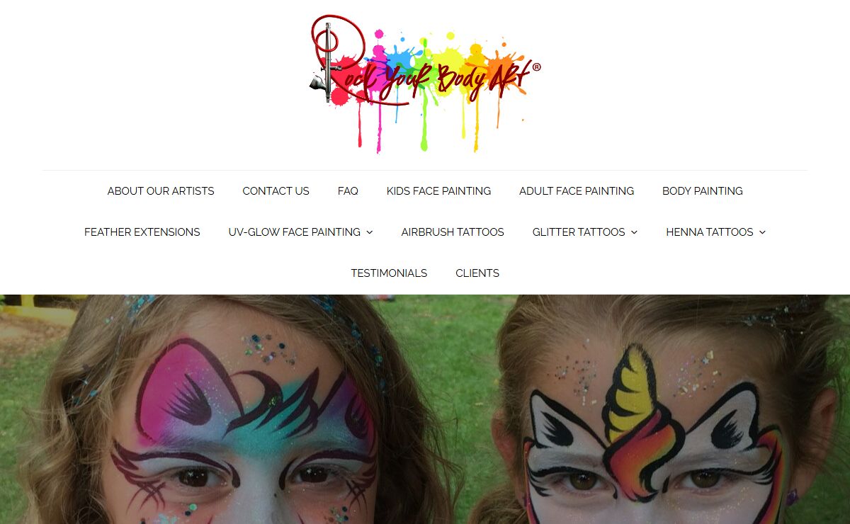 Chicago | Face Painting | Body Painting | Airbrush Tattoos | UV Glow Face and Body Art | Glitter Tattoos | Henna Tattoos