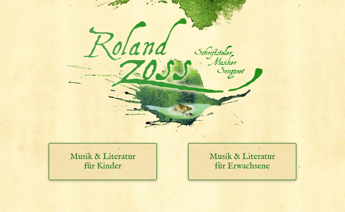 Roland Zoss | Schriftsteller, Musiker, Songpoet