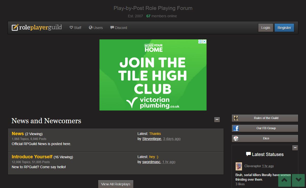 Roleplayer Guild — Play-by-Post Role Playing Forum