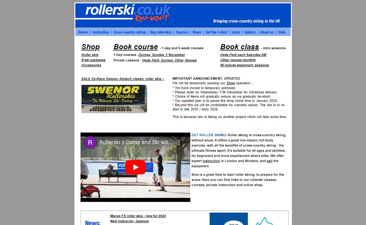 Rollerski Co || Shop | Instruction in London & Beyond