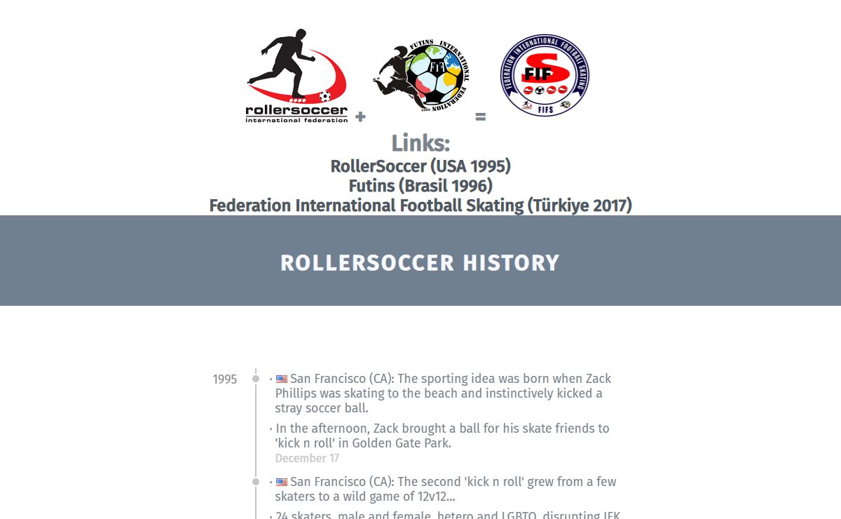 RollerSoccer International Federation Official Website v2020.12