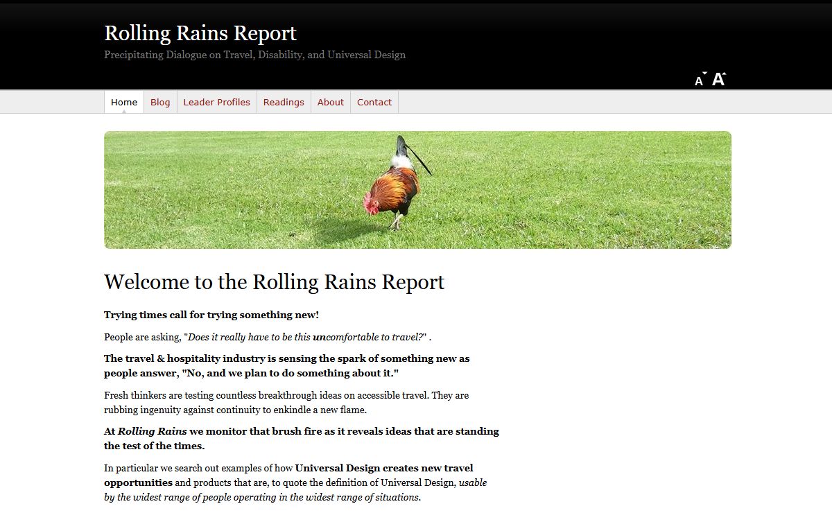 Rolling Rains Report | Precipitating Dialogue on Travel, Disability, and Universal Design