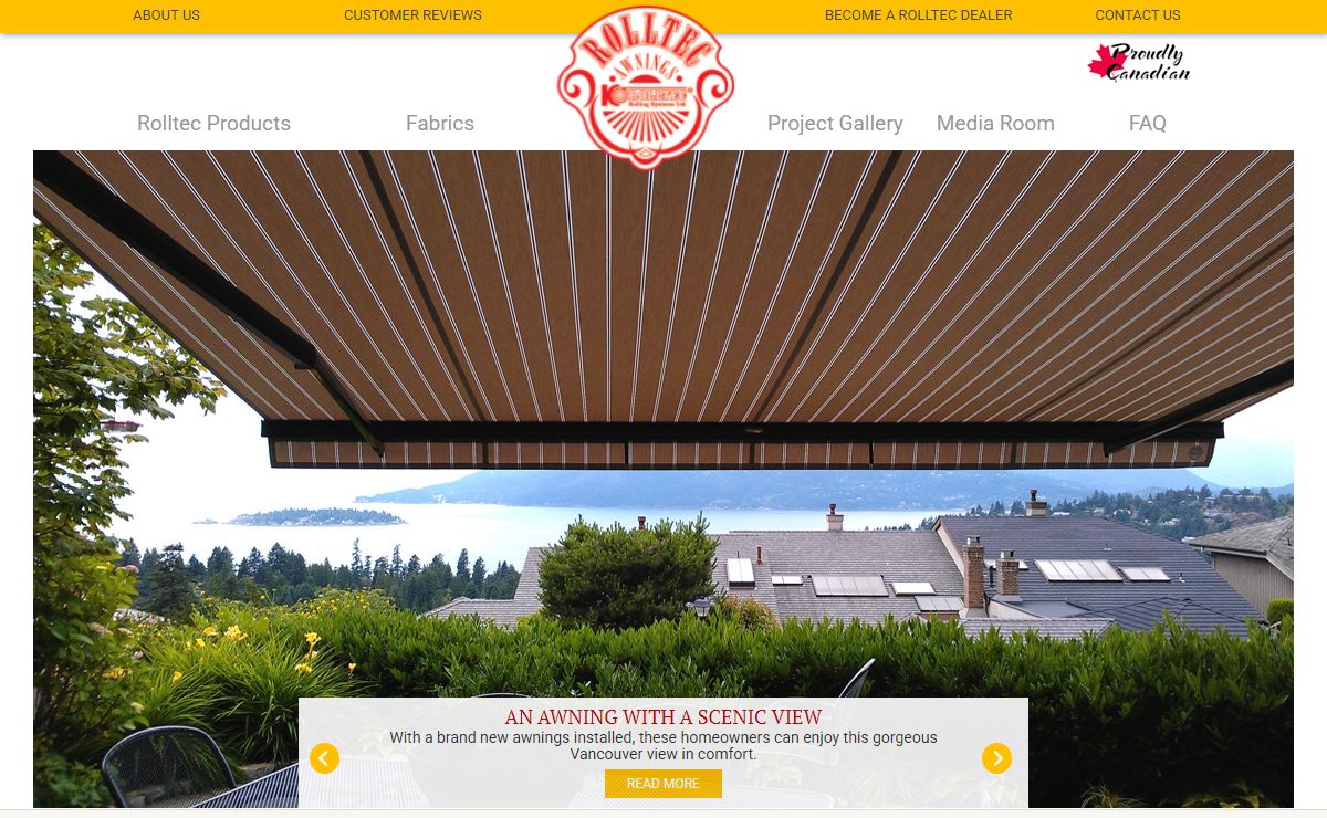 Rolltec® Retractable Awnings | Toronto, Ontario, Canada |