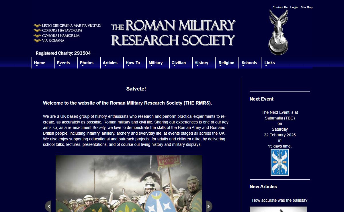 The Roman Military Research Society