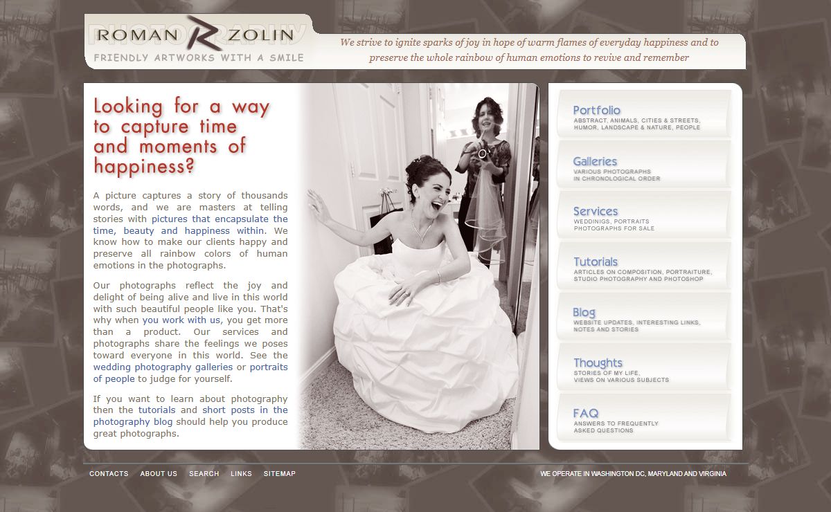 Washington DC Wedding Photographer - Roman Zolin Photography - Friendly Art Work With A Smile