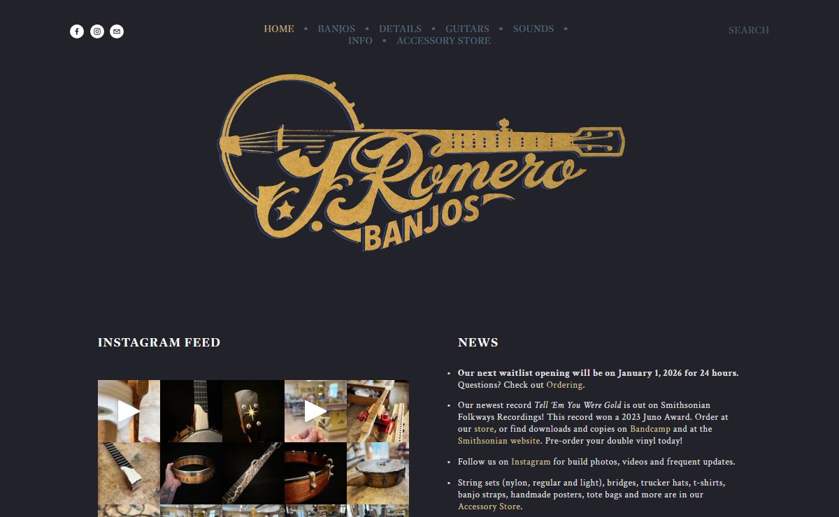 J. Romero Banjos - Custom Banjos