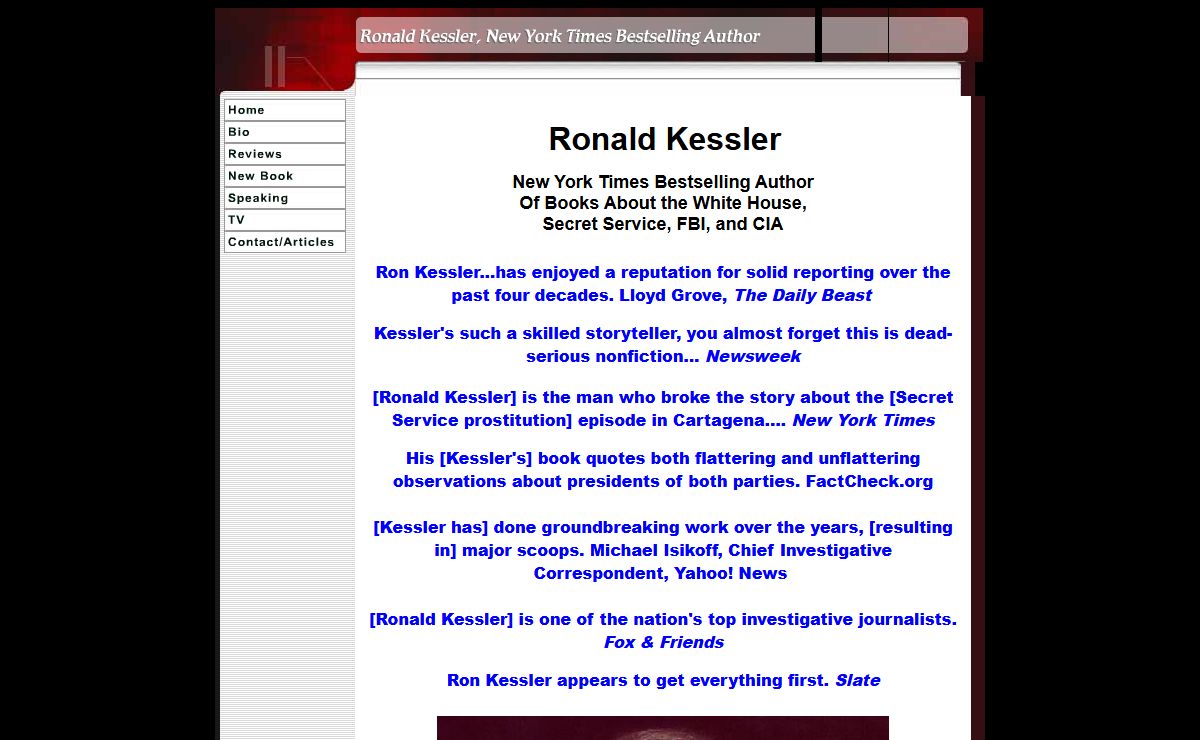 Ronald Kessler, New York Times Bestselling Author