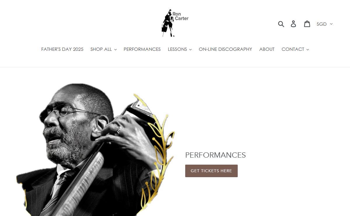 Home of everything from legendary bassist Ron Carter – Ron Carter Books