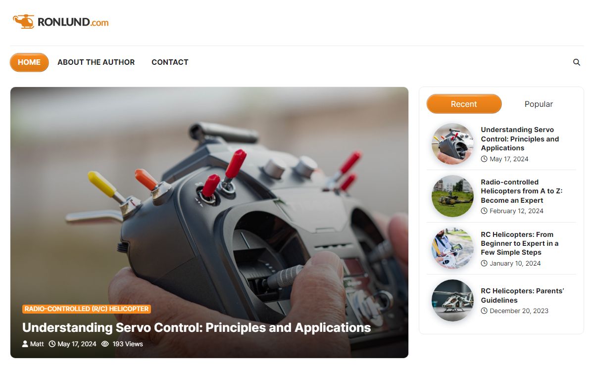 Welcome to This Expert Blog about Radio-Controlled Helicopters