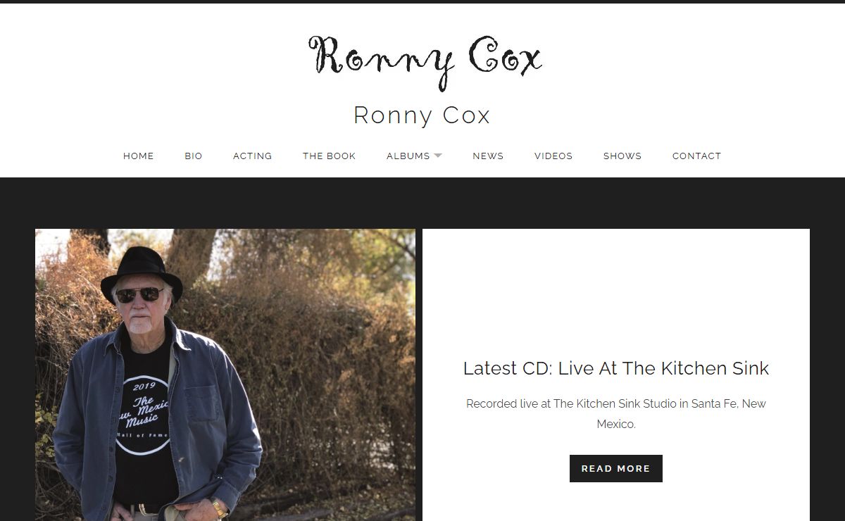Ronny Cox - Actor, Singer/Songwriter, Storyteller