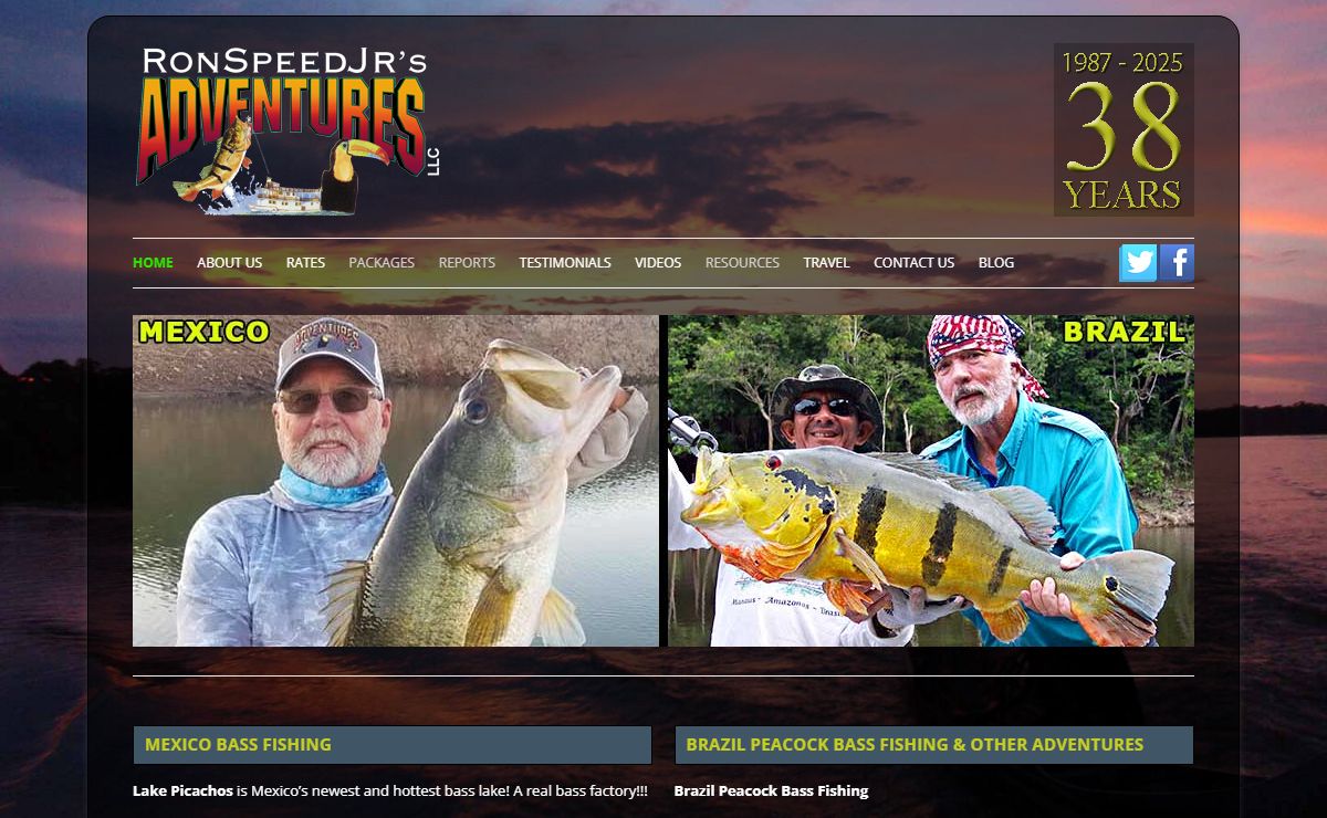 Lake Picachos Mexico Bass Fishing, El Salto bass fishing and Comedero bass fishing in Mexico, Peacock Bass Fishing in Brazil - Ron Speed Adventures
