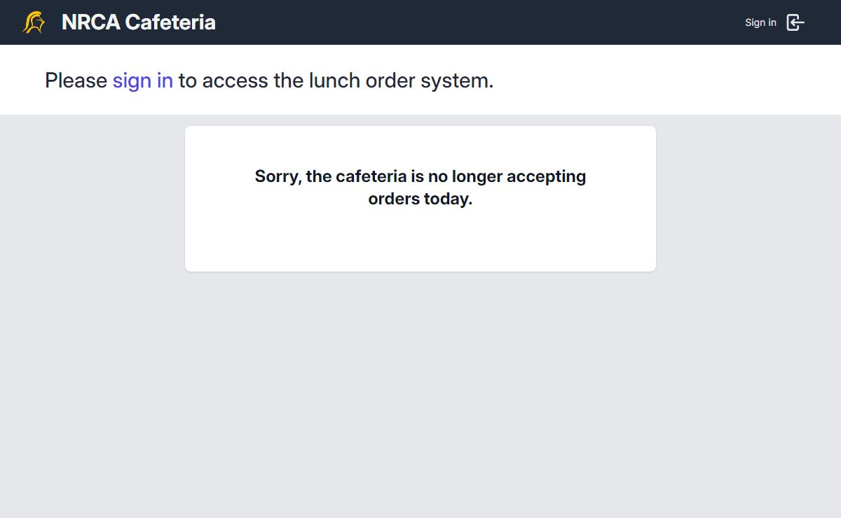 NRCA Cafeteria