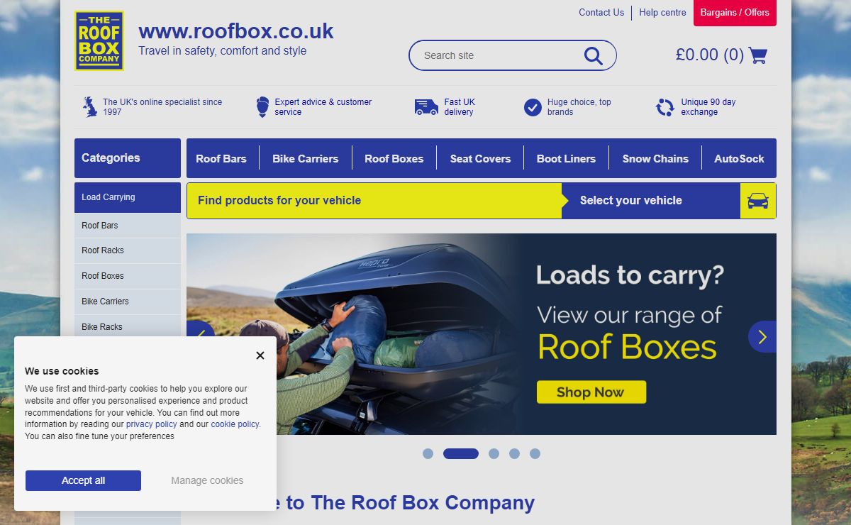 Car Roof Boxes | Bike Racks | Roof Bars - The Roof Box Company