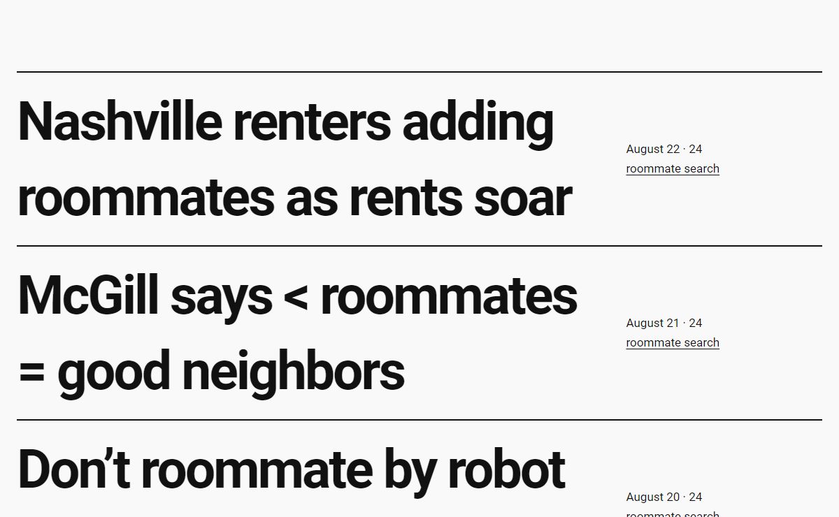 roommate.3 blog - this is the roommate blog