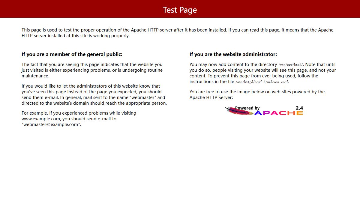 Test Page for the Apache HTTP Server