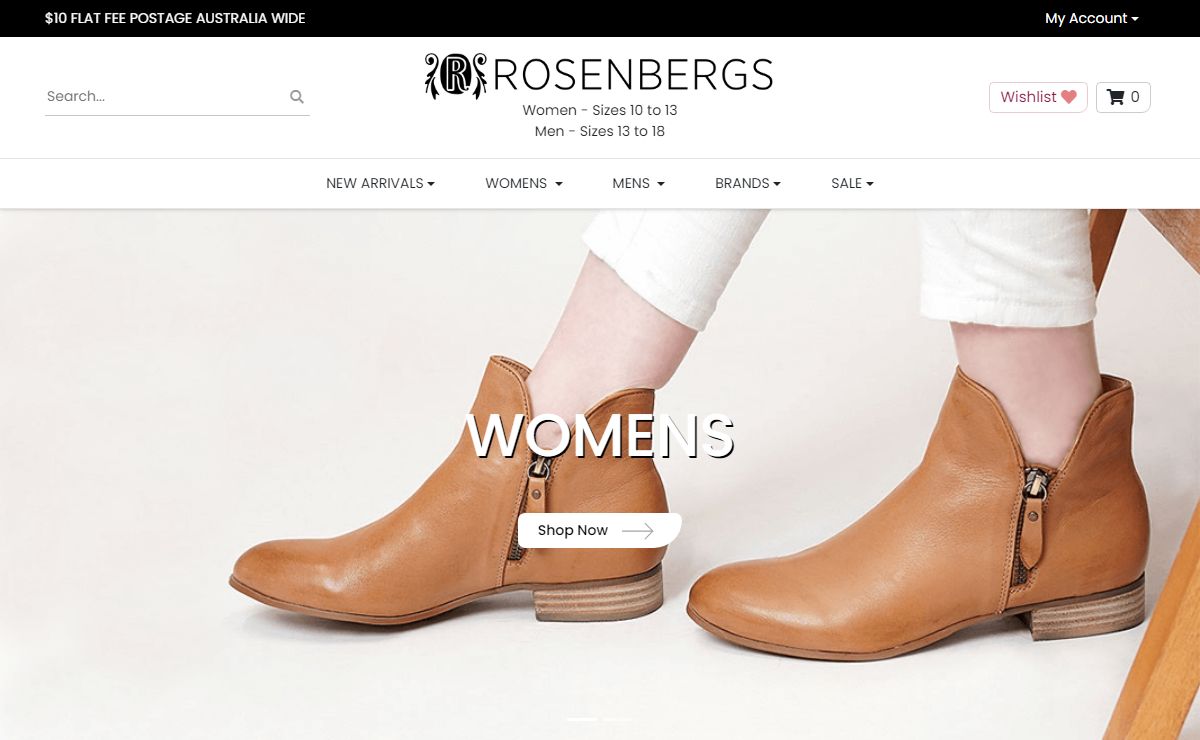 Shop Large & Plus Size Shoes Australia | Rosenberg Shoes