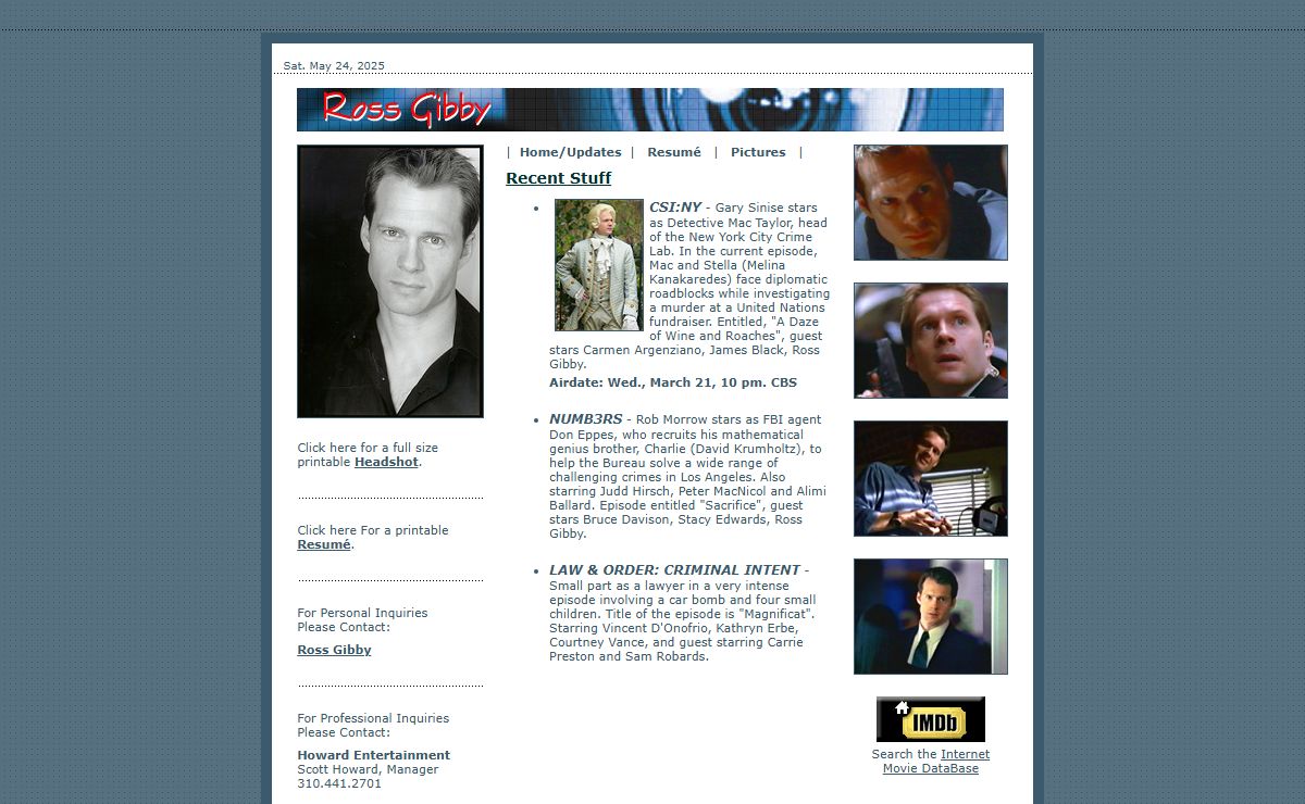 Ross Gibby - Official Site