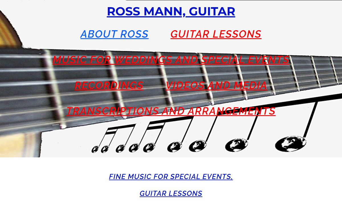 Ross Mann, guitar