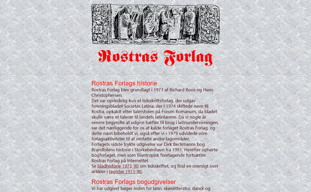 Rostras Forlag Online Publishing