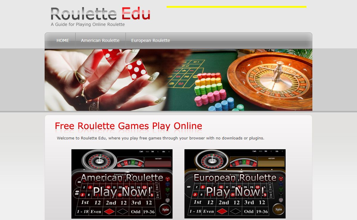 Roulette - Your Online Roulette Games For FREE!