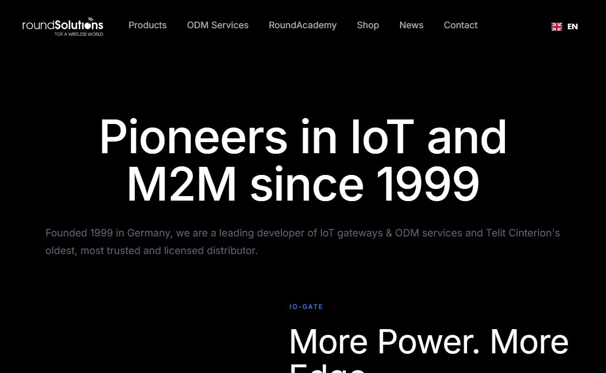 RoundSolutions | Pioneers in M2M, IoT & Edge Computing