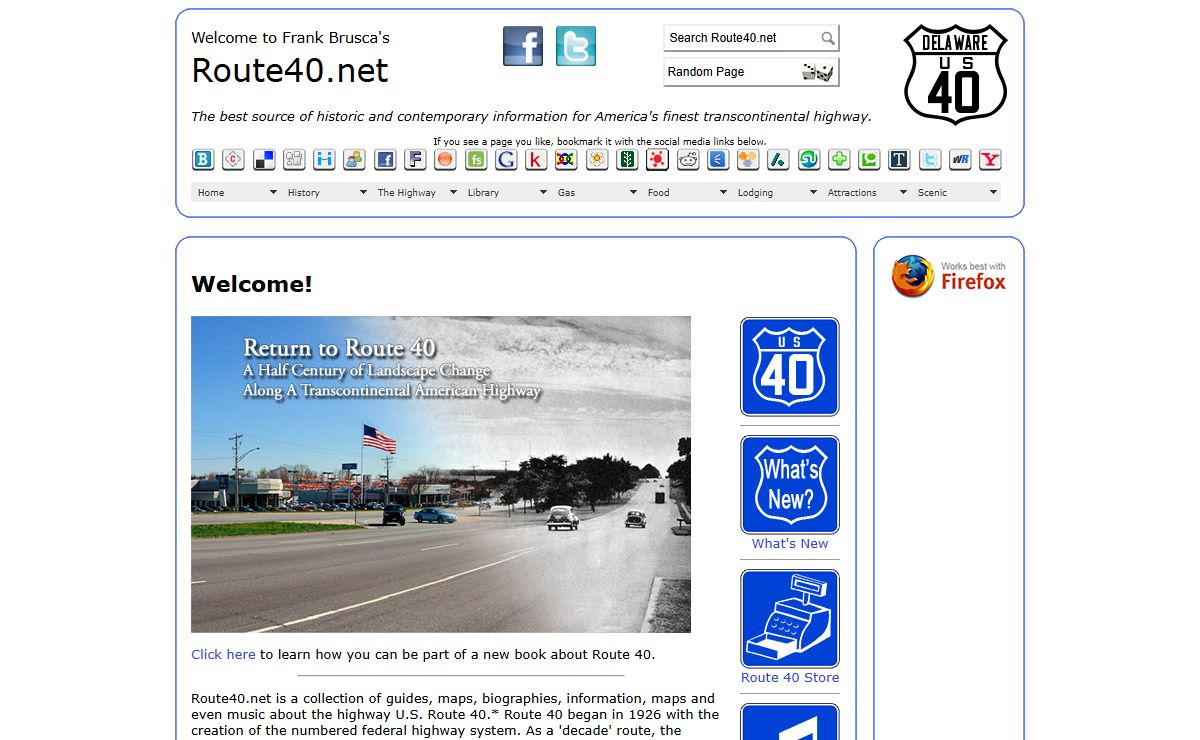 U.S. Route 40 - Welcome!