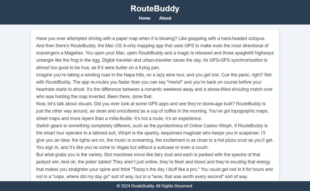 RouteBuddy: GPS enabled Mapping Application for Mac OS X | Winph
