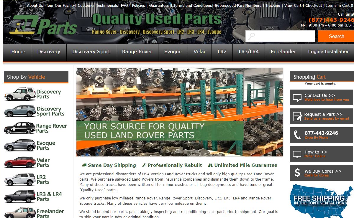 Roverlandparts.com - We know Land Rover Parts