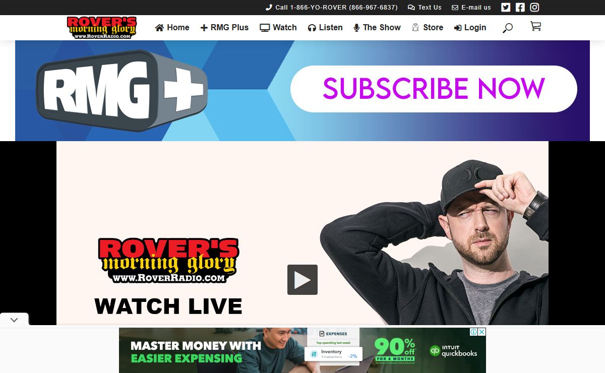 Rover's Morning Glory – Home of syndicated radio show Rover's Morning Glory.