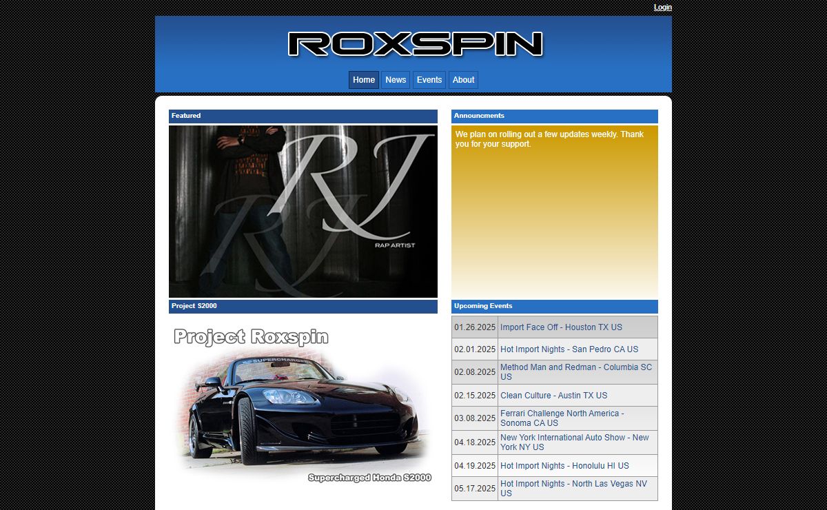 Roxspin : Friday, January 24, 2025