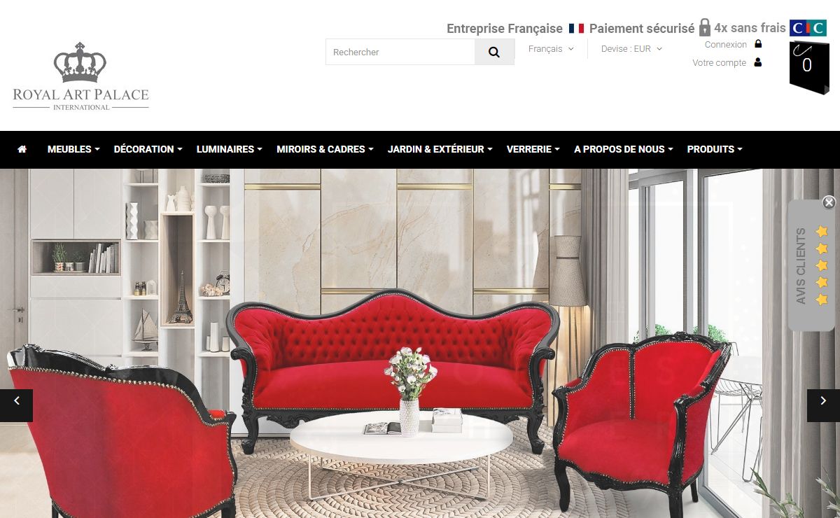 Mobilier et Objets de décoration. - Royal Art Palace International