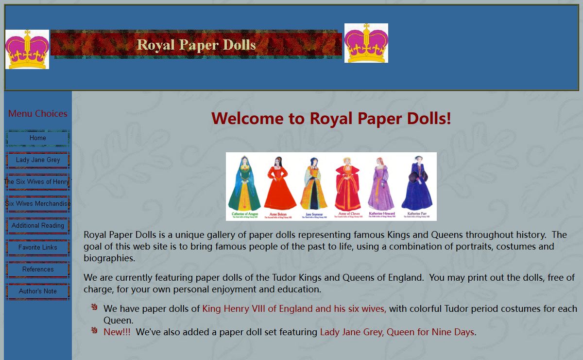 Royal Paper Dolls