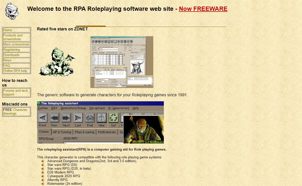 RPG Gaming tools for Alternity, dungeons and dragons 3rd edition, etc.