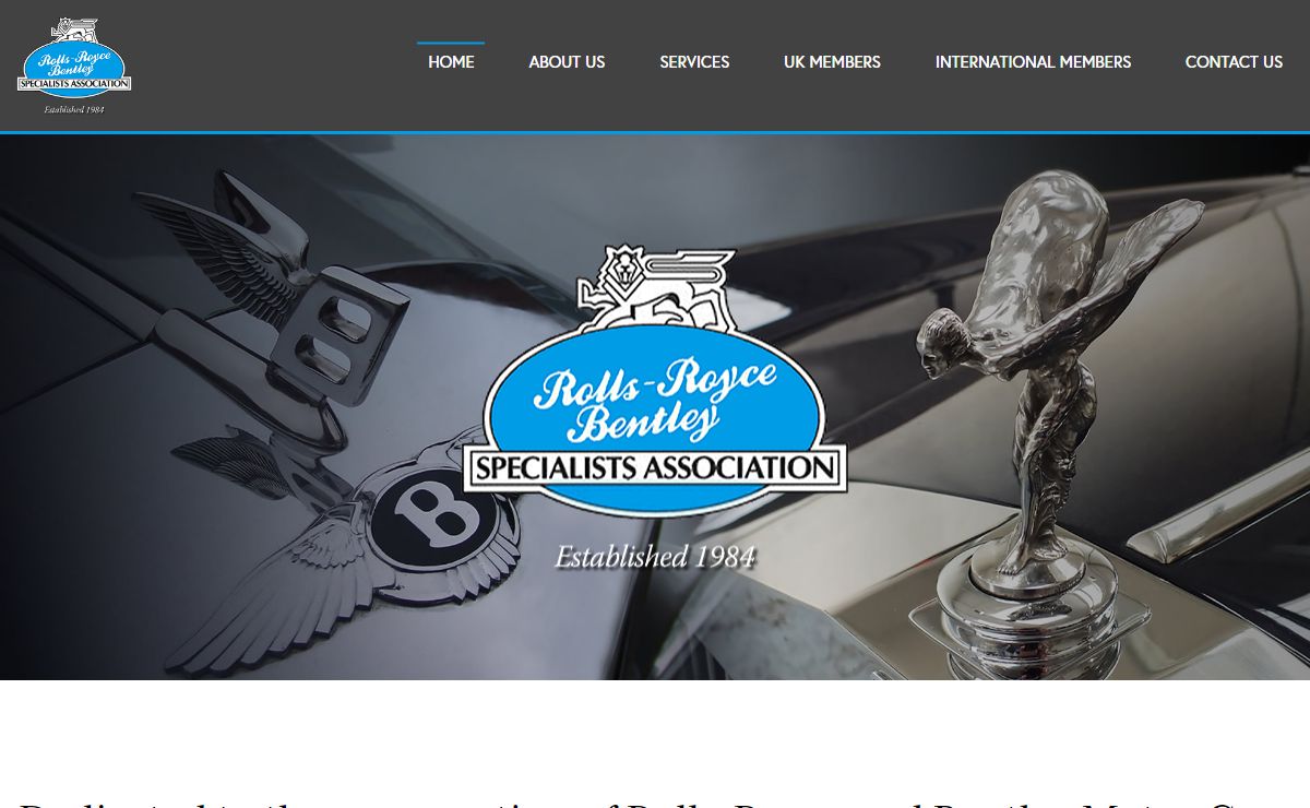 Rolls-Royce and Bentley Specialists’ Association RRBSA