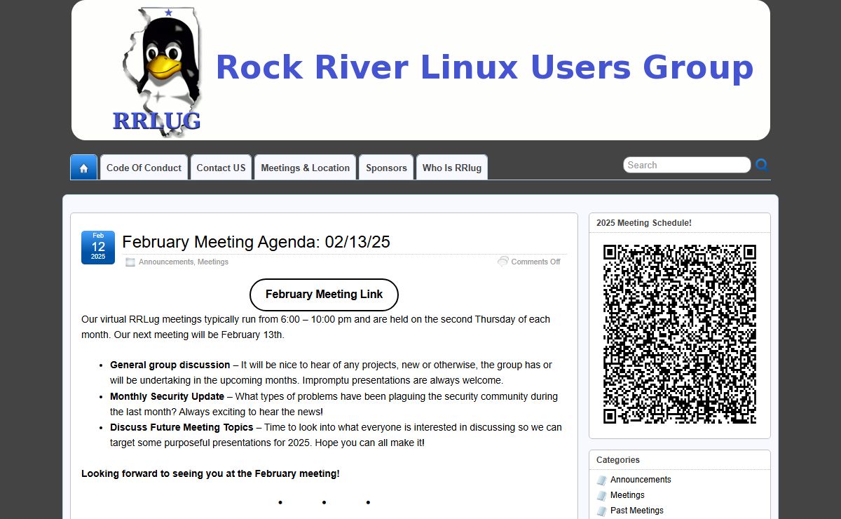 Rock River Linux Users Group – RRLug is one of the longest running Linux User Group in the US!