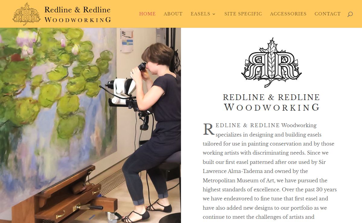 Redline & Redline Woodworking | Specialty Easels for Conservation