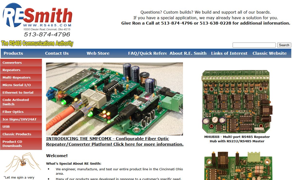 R.E.Smith Serial Communications RS485 RS232 RS422