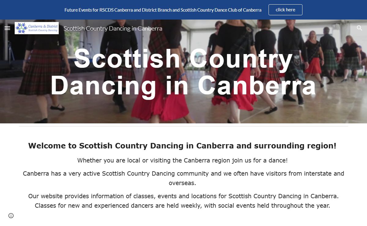 Scottish Country Dancing in Canberra