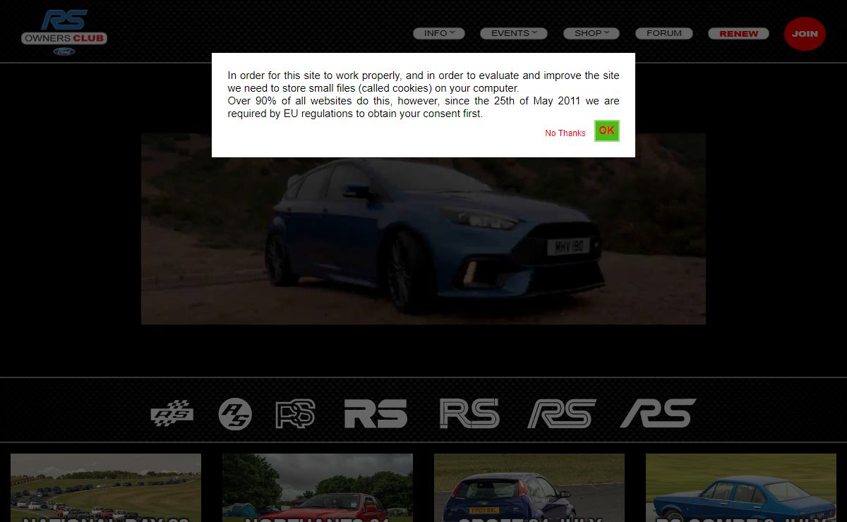 The Ford RS Owners Club